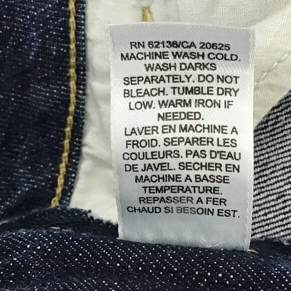 GUESS Jeans Doheny Bootcut Dark Indigo Blue Wash Jeans sz 29 x 33 1/2 Y2K - Picture 7 of 9